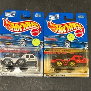 Hot Wheels Flame Stopper Vehicles - Black and Red